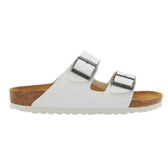 Birkenstock Shoes - Birkenstock's Arizona White Sandals Size 5